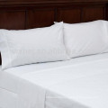 Hotel hospital white cotton bedsheet fabric